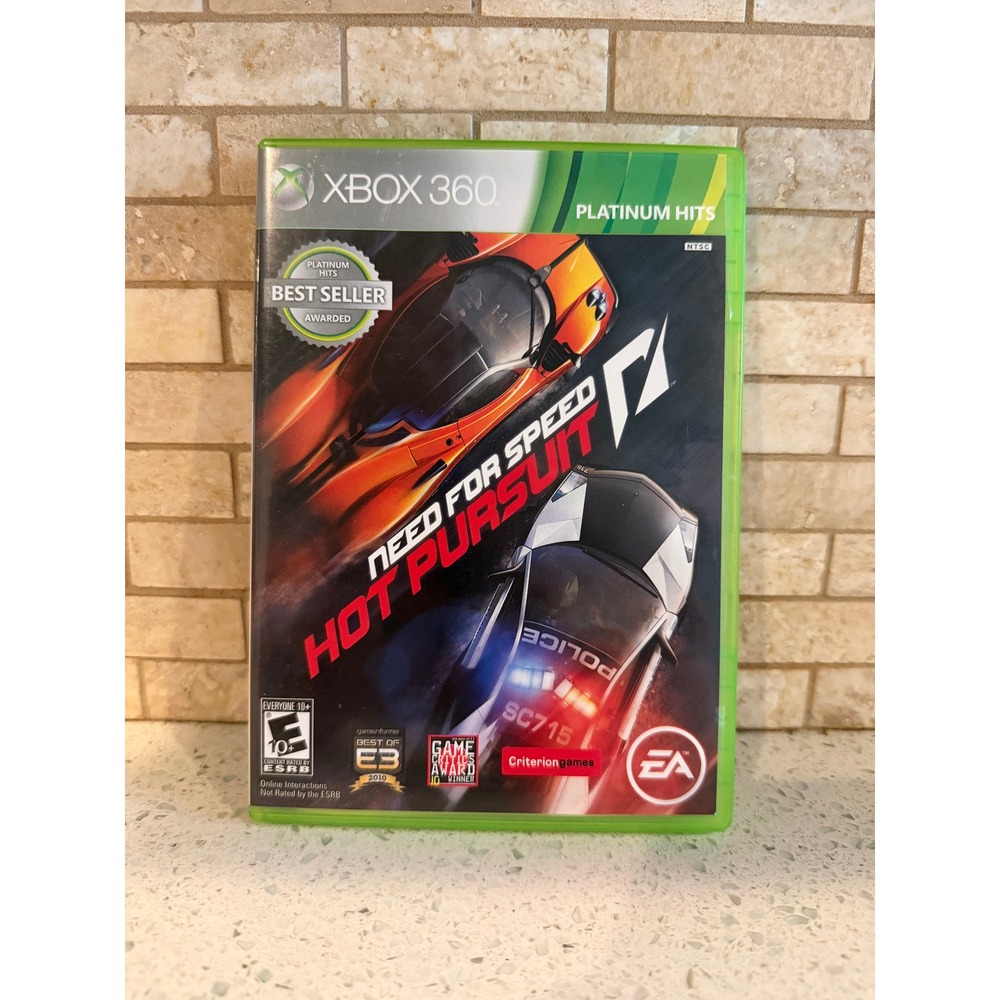 Need for Speed Hot Pursuit Platinum Hits Xbox 360 Loose Tested